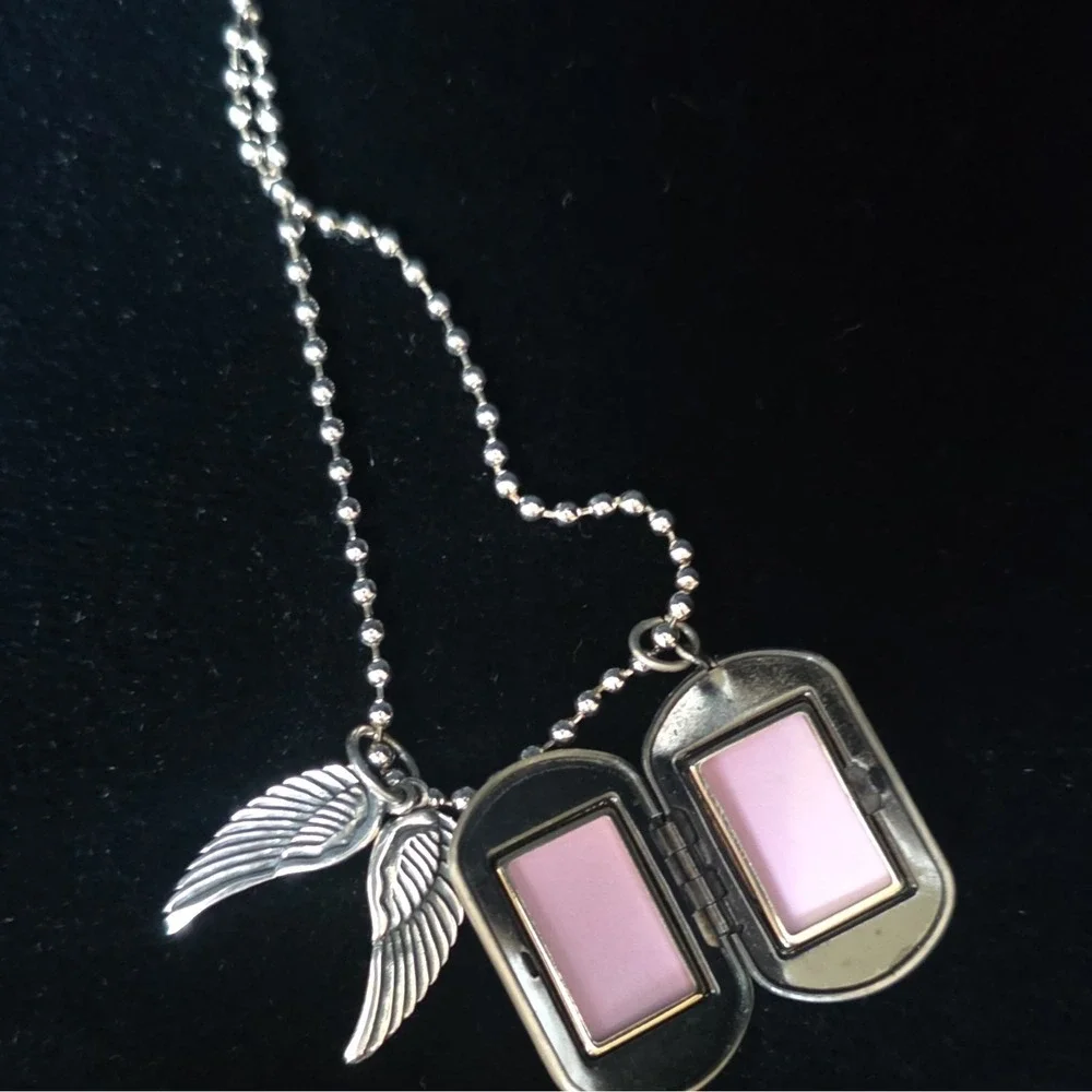United States Coast Guard Sterling Silver Dogtag locket with Chain